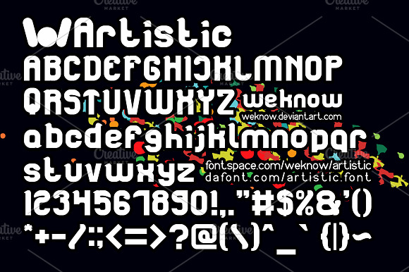 artistic font preview 5