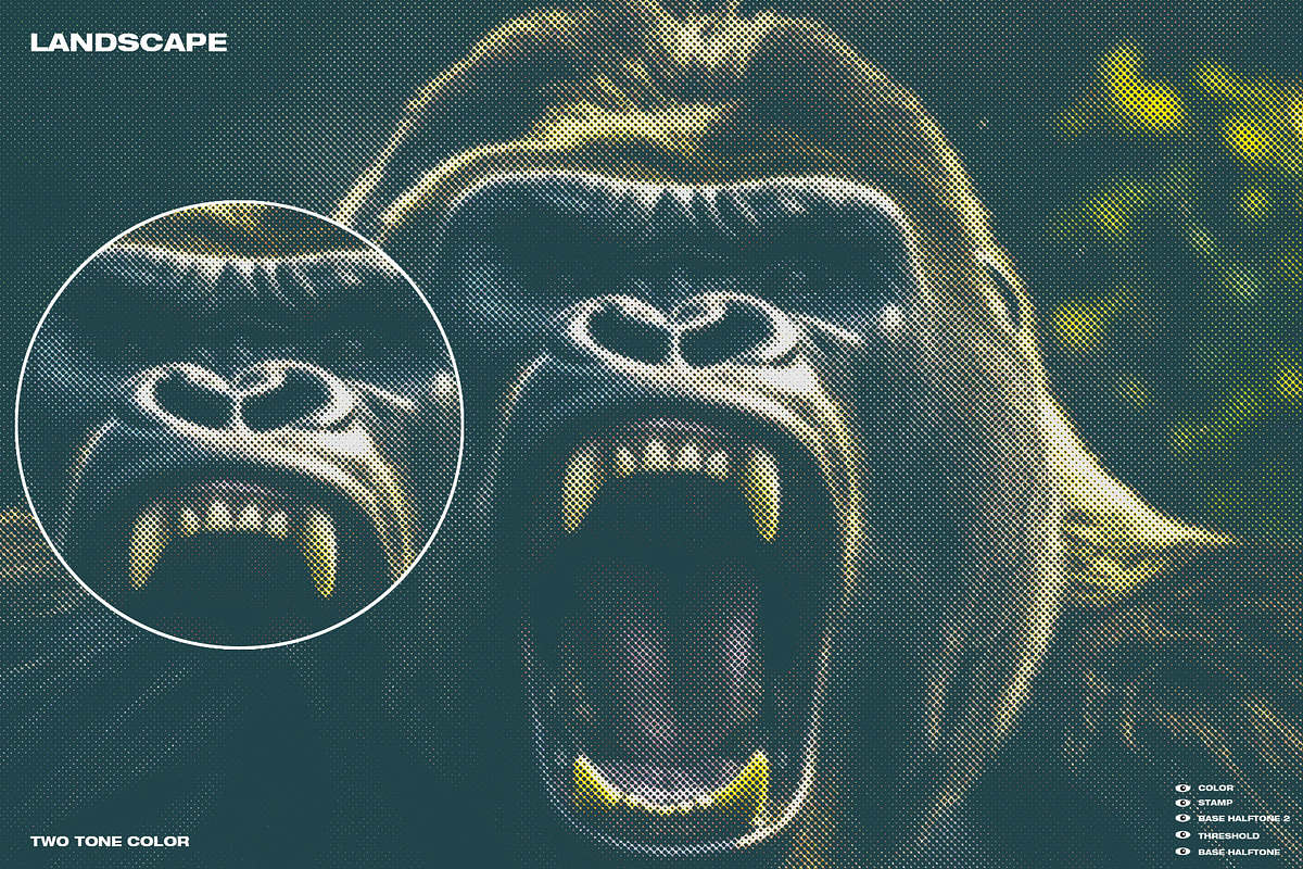 Misprint Halftone Texture, an Action Add-On by DaldSgh (Photo 3 of 14)