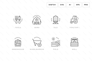 Gardening and Farming icons, an Outline Icon by Vineta Rendon (Thumbnail 7 of 7)