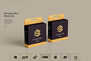 Hanging Box Mockup, a Packaging Mockup by Pexelcorner (Thumbnail 1 of 9)