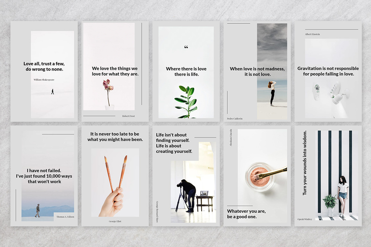 40 Pinterest Quotes, a Social Media Template by Web Donut (Photo 4 of 8)