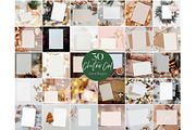 Christmas Card Mockup Bundle, a Product Mockup by MoMockups (Thumbnail 1 of 6)