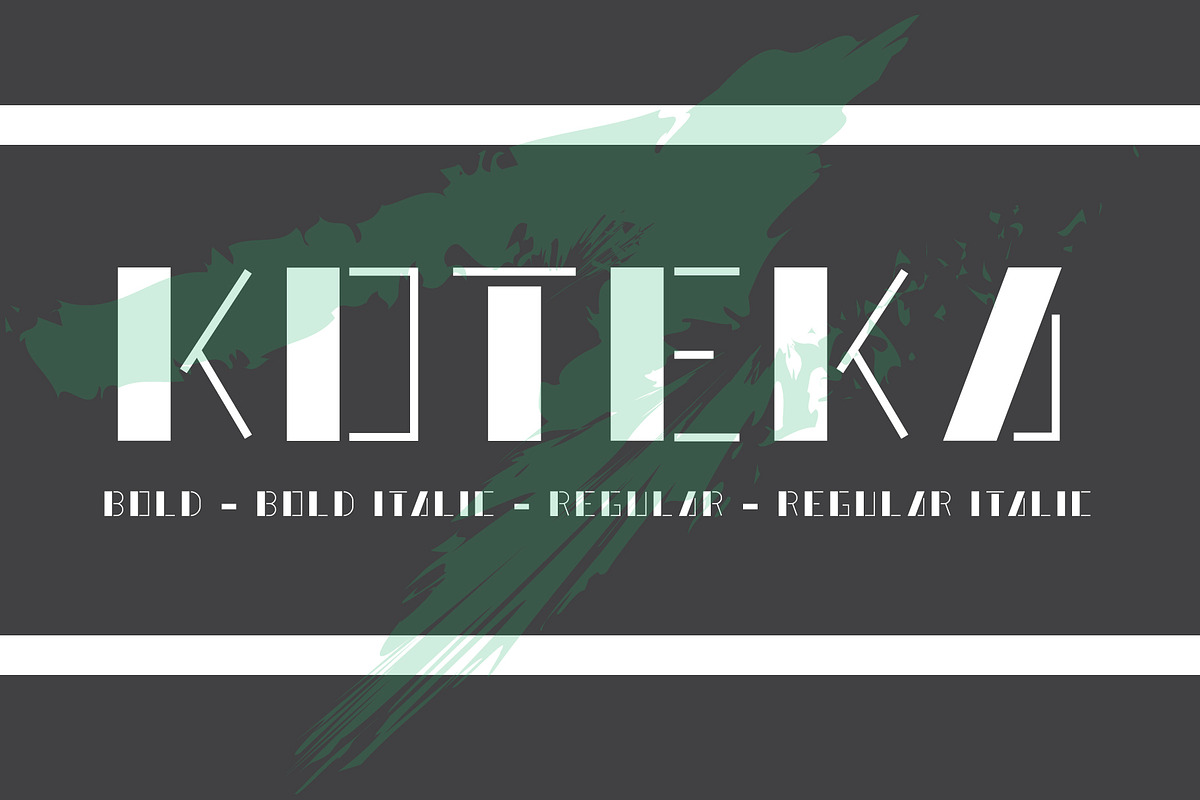 KOTEKA FONT, a Sans Serif Font by gagego (Photo 2 of 4)