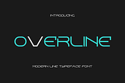 Overline Modern Line Font., a Blackletter Font by VectorCraft (Thumbnail 1 of 5)