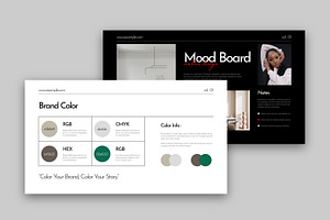 Mood Board Presentation Template, a Presentation Template by MightyDesign