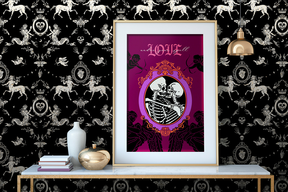 Dark Valentine. Romantic Halloween, an Illustration by OlgaSoi007 (Photo 8 of 10)
