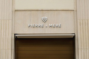 Logo Mockup Luxury Facade Sign