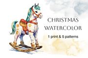 Rocking horse, an Animal Illustration by Volha (Thumbnail 1 of 7)