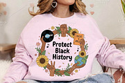 Protect Black History PNG, an Illustration by Canvas Craft (Thumbnail 5 of 6)