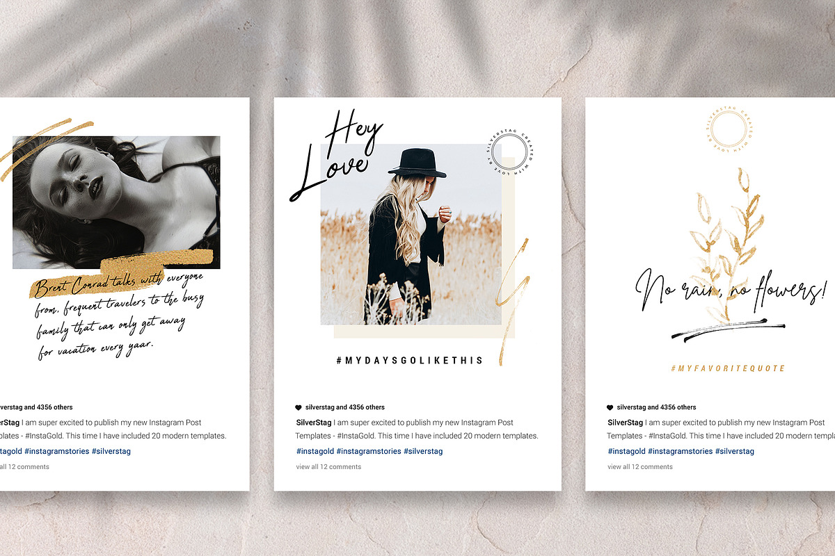 #InstaGold Animated Instagram Posts, a Social Media Template by SilverStag Type Foundry (Photo 7 of 15)