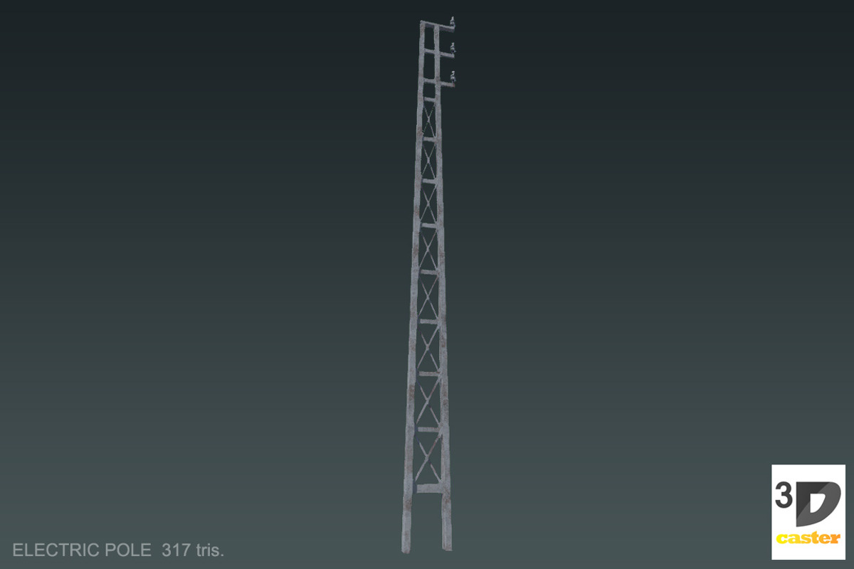 Electric Poles, an Environmental 3D Model by 3DCaster (Photo 4 of 9)