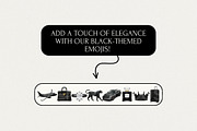 Black Aesthetic iOS18 Emoji Pack, an Emoji Icon by TrendyliciousStore (Thumbnail 3 of 4)
