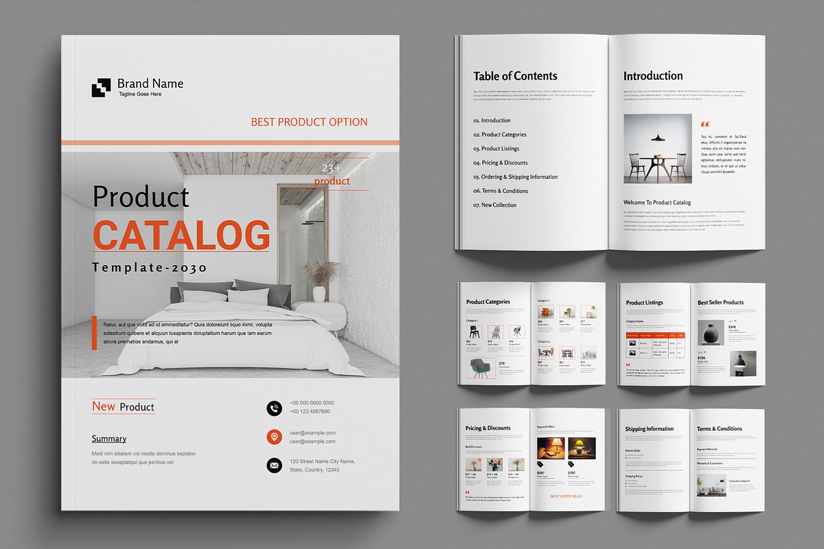 Digital Product Catalog Layout, a Brochure Template by MightyDesign (Photo 1 of 6)