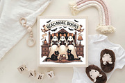 Read More Books, Ghost Bow & Book, an Illustration by CraftArtStudio (Thumbnail 4 of 4)