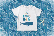 Cute Whales. Characters & patterns, an Animal Illustration by MagicForestory (Thumbnail 7 of 12)
