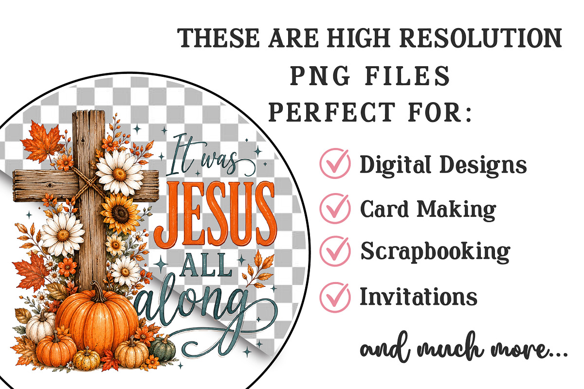 Christian Fall Sublimation Bundle, a Seasonal Illustration by OK Design (Photo 6 of 6)