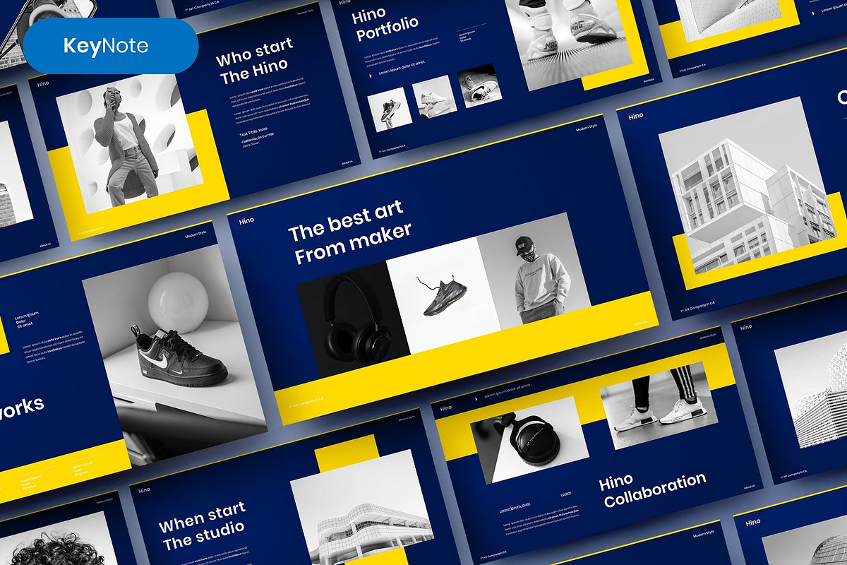 Hino – Business Keynote Template, a Presentation Template by Dens Creative Studio (Photo 1 of 6)