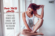 Female Tank-Top Mock-Up Vol.3, a Shirt Mockup by Freeman Studio (Thumbnail 1 of 8)