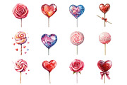 Lollipops Sublimation Valentine, an Illustration by Design Market (Thumbnail 2 of 3)