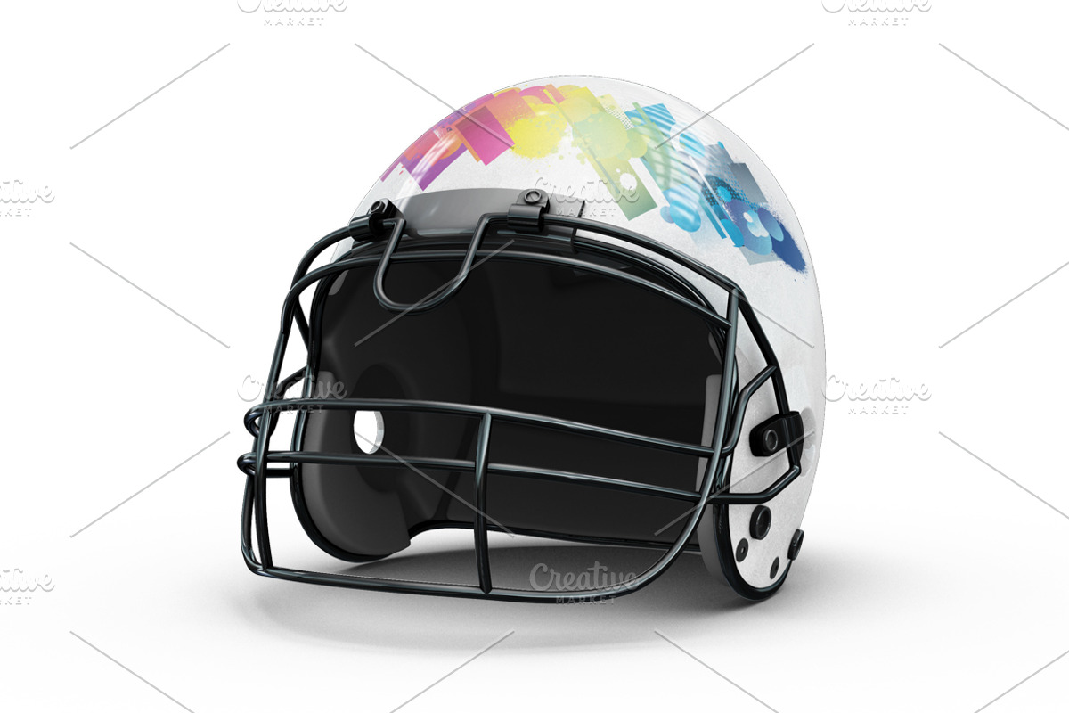 Football Helmet Mock-up, a Mask Mockup by PixelMockup (Photo 3 of 9)