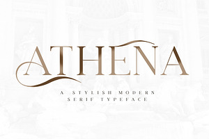 Athena - Stylish Modern Serif Font, a Serif Font by Medialoot