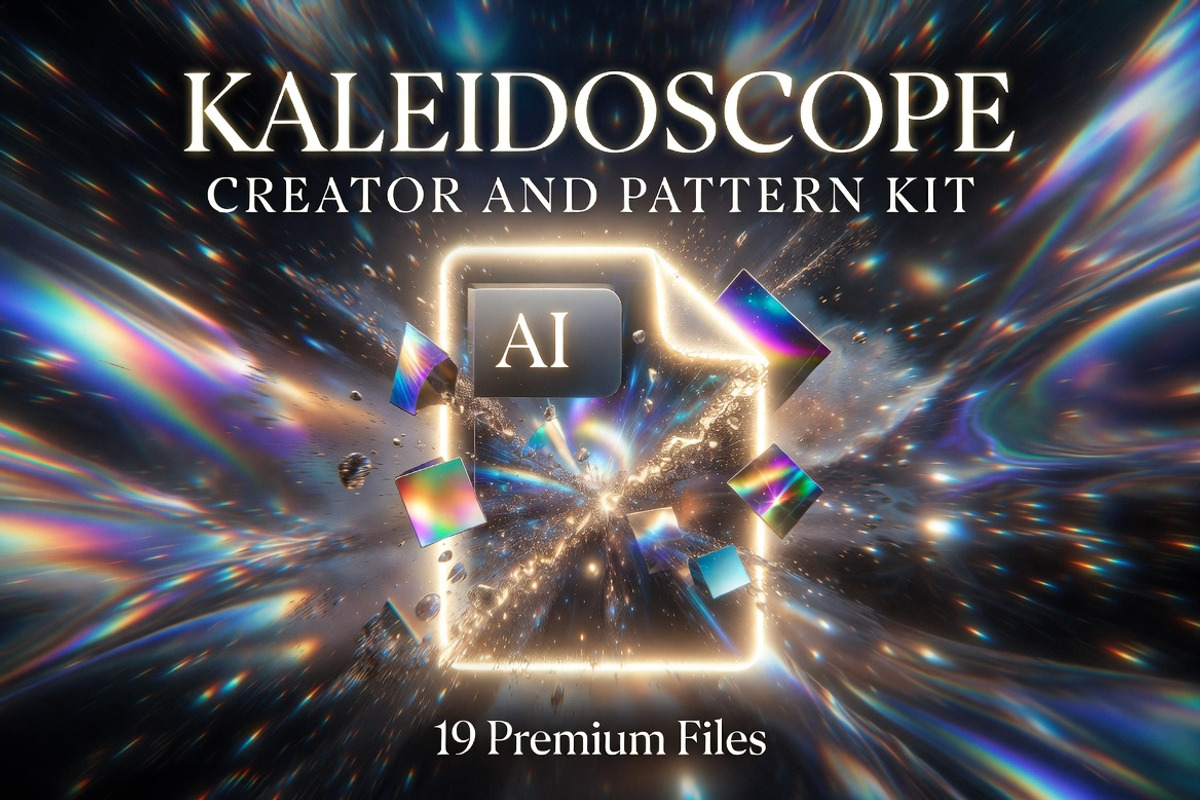 Kaleidoscope Pattern Generator AI, a Pattern Graphic by Dreamanart (Photo 2 of 3)