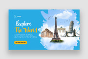 Travel Youtube Thumbnail Bundle, a Social Media Template by Shahjahangdb1 (Thumbnail 6 of 21)