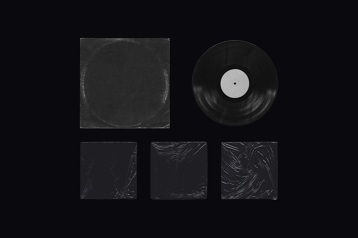 Vinyl Record Mockup, a Packaging Mockup by BORT GRAPHIC (Photo 2 of 8)