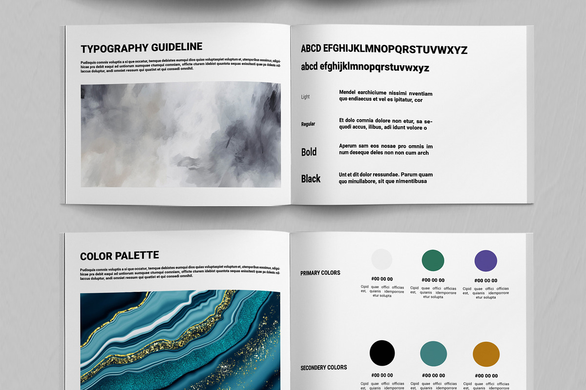 Brand Guideline Template, a Brochure Template by ContestDesign (Photo 4 of 5)