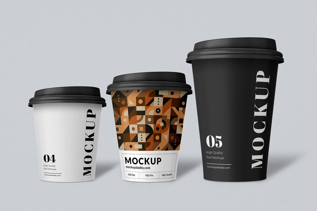Coffee Packaging Mockups Set, a Cups & Container Mockup by Mockupdaddy (Photo 3 of 22)
