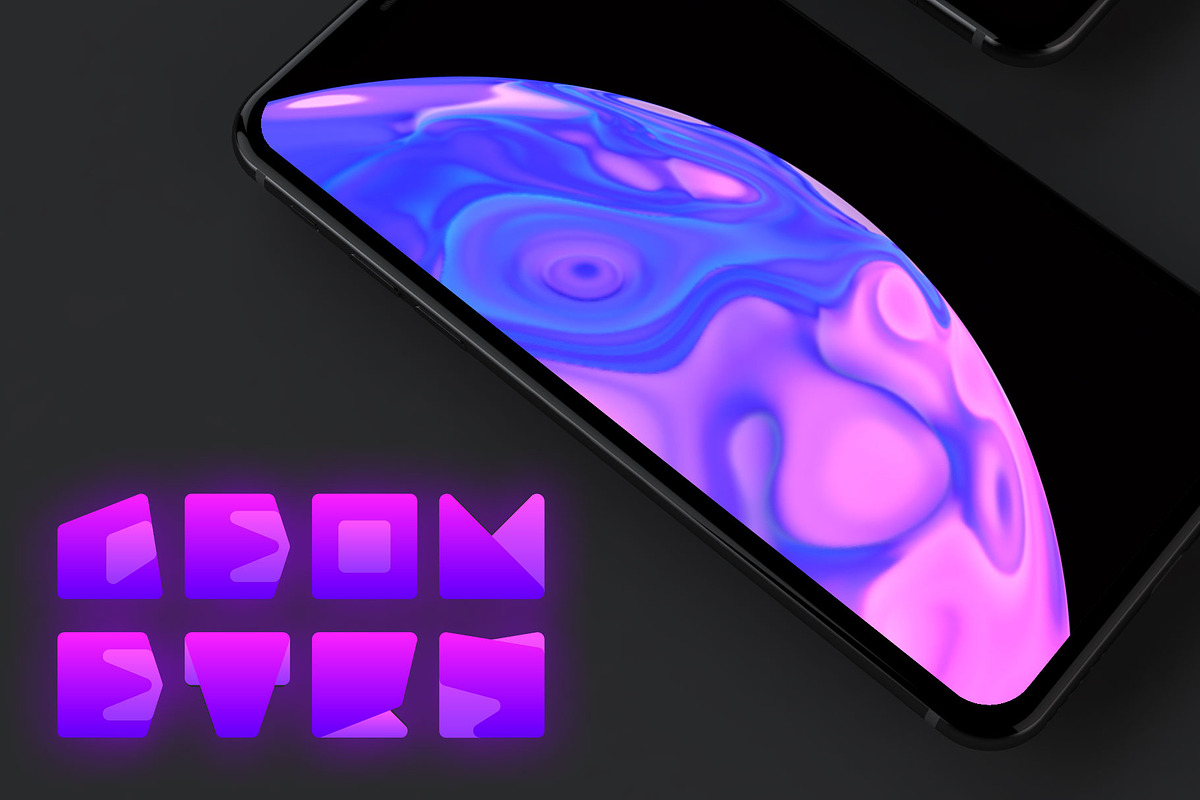 Geometry Neon Color Font preview 7