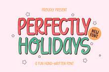Perfectly Holidays - Christmas Font