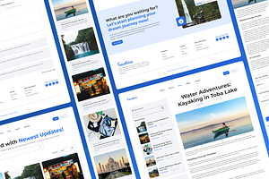 Travel Agency Blog Landing Page