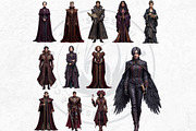 Obsidian Opera Characters Cliparts, a Person Illustration by ThatsDesignArt (Thumbnail 5 of 13)