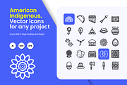 American Indigenous Icons, a Duotone Icon by HacaStudio (Thumbnail 1 of 3)