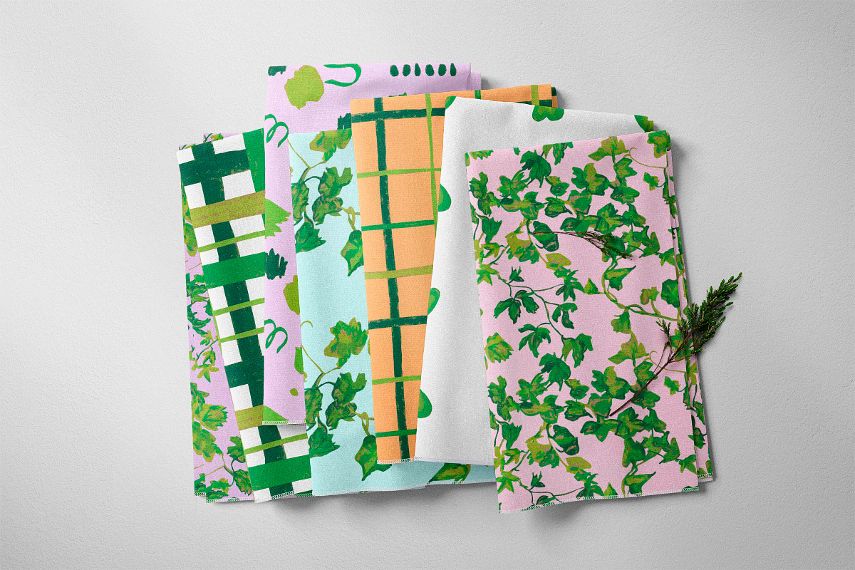 Ivy & Grape Seamless Patterns, a Pattern Graphic by Lucyinyourheart (Photo 6 of 10)