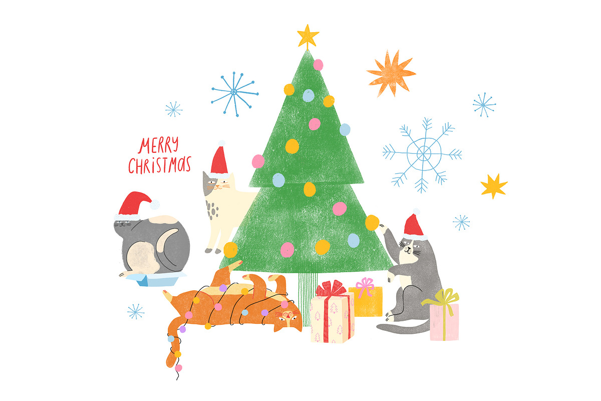 Cats Fan Club, an Animal Illustration by Annakniaz (Photo 11 of 14)