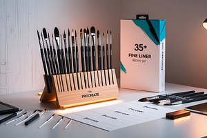 35 Fine Liner Brush Set For Procrea