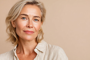 Confident middle-aged woman portrait, a Person Photo by AlyaAnd