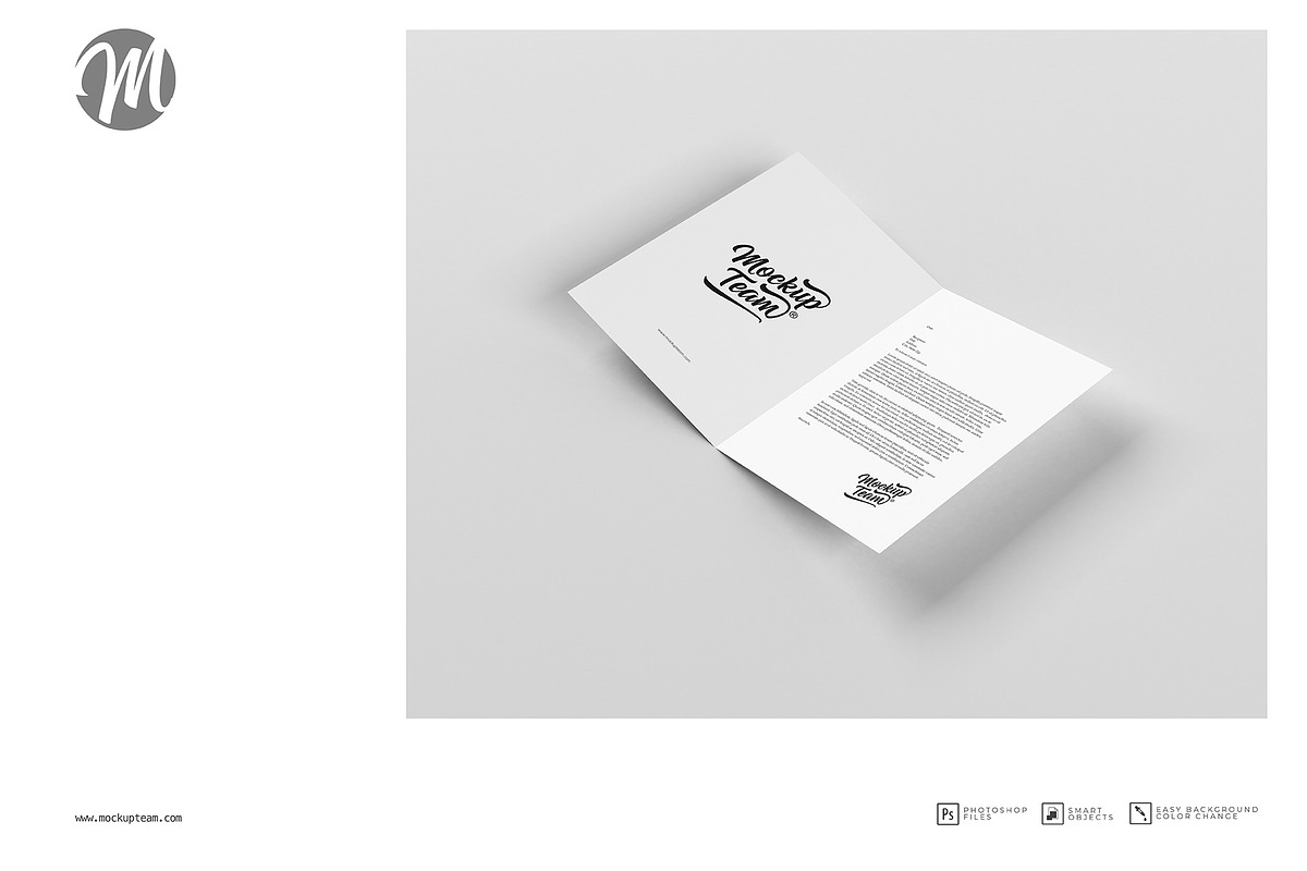 Christmas Bi-Fold A5-A4 Mockup, a Print Template by mockupteam1 (Photo 5 of 7)