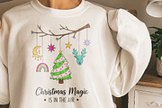 Retro Christmas Hand-drawn PNG, a Graphic by GlitterCraft (Thumbnail 30 of 101)