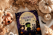 Kids Halloween Party Invitation, an Invitation Template by Arslan (Thumbnail 5 of 5)