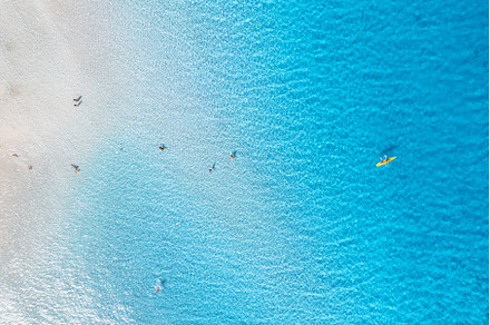 Aerial view of amazing sea coast, a Nature Photo by den-belitsky