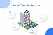 Urban Buildings Isometric, a Finance Illustration by Brickclay (Thumbnail 4 of 9)