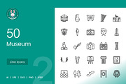 Museum Line Icons, an Icon by IconBunny (Thumbnail 1 of 2)