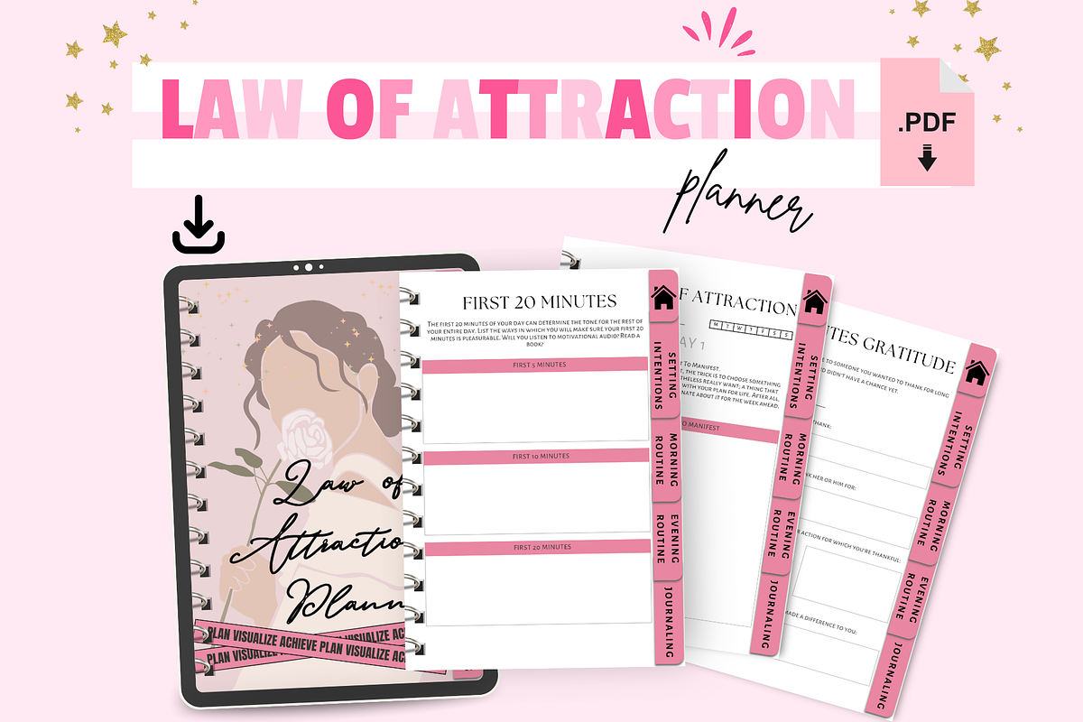 Law of Attraction Planner, a Templates & Theme by bellaROSEworkshop (Photo 6 of 10)