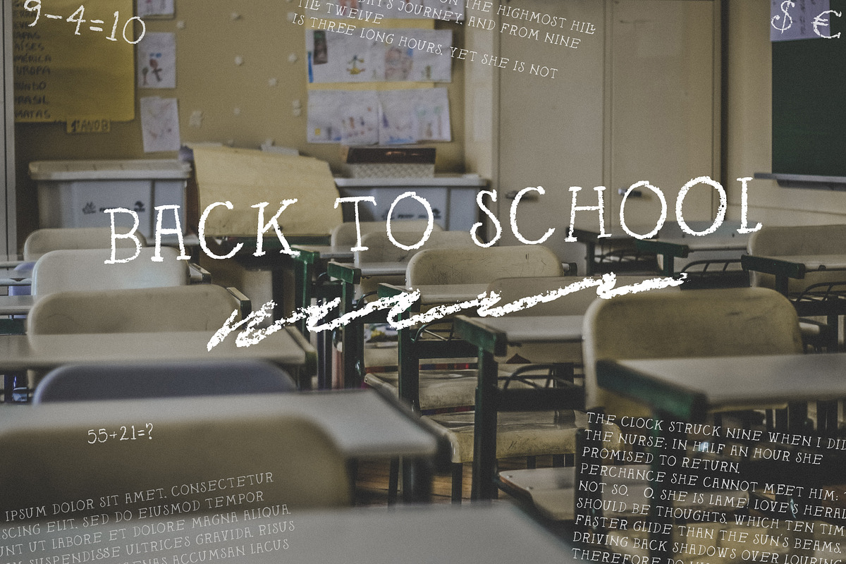 Sebastien chalk font preview 6