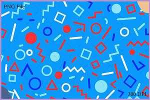Abstract Memphis Seamless Pattern, an Object Illustration by Gfx Expert Team