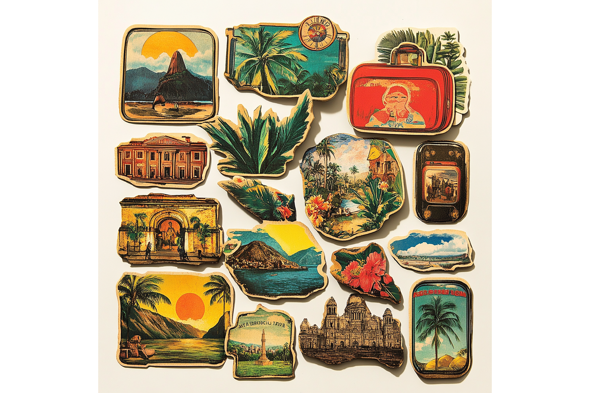 Prompt Vintage Travel Clipart, a Transportation Illustration by Creative design (Photo 2 of 7)
