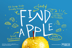 Find Apple Font, a Handwritten Font by alit design